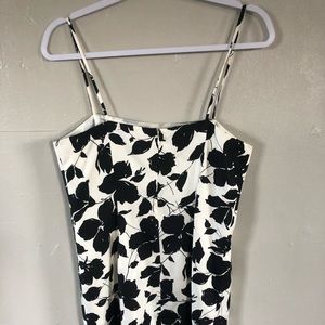 Ann Taylor Silk black and white dress